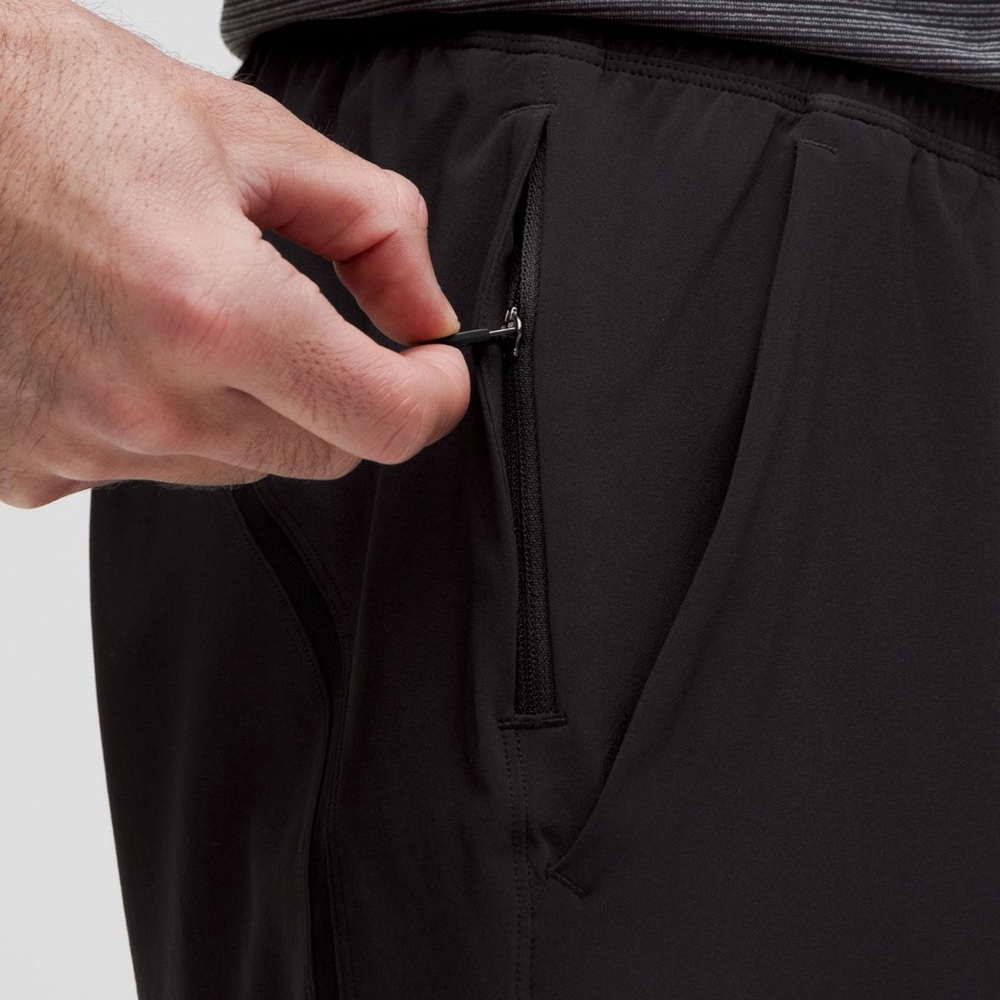 Lululemon Black Athletic Performance Shorts with Elastic Waistband